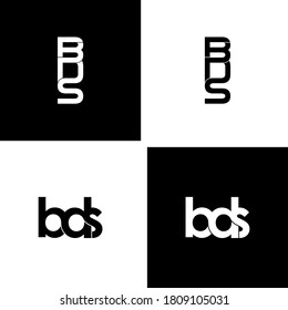 bds letter original monogram logo design