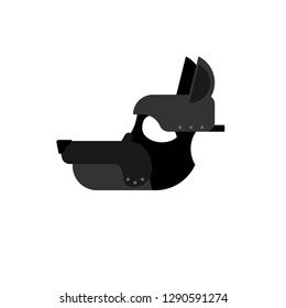 BDSM dog mask. latex Muzzle slave. Adult sex games
