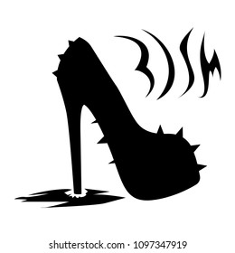 BDSM domina shoes
