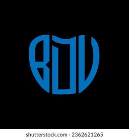 BDU letter logo creative design. BDU unique design.
