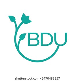 BDU letter logo vector design, BDU simple and modern logo. BDU luxurious alphabet design