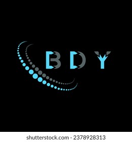 Diseño creativo del logo de la carta BDY. Diseño único de BDY.
