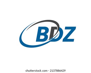 BDZ letter creative modern elegant swoosh logo design