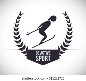 Be Active digital design, vector illustration 10 eps graphic
