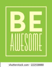 Be awesome template - minimal background