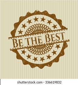 Be the Best grunge stamp