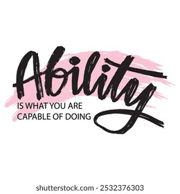 Be the best version of you. Inspirational quote. Vector illustration