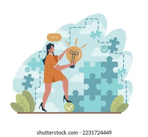 Be better concept. Idea of business or project success, personal development. Arrow pointing up as symbol of progress and growth. Flat vector illustration