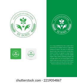 Be Born Farm Logo Design, Agricultural Logos