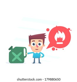 be careful! flammable