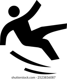 Be careful of slipping icon