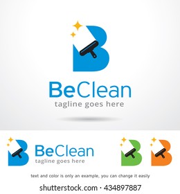Be Clean Letter B Logo Template Design Vector