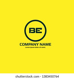 BE company linked letter logo concept. Designed for your web site design, logo, app, UI. initial logo design