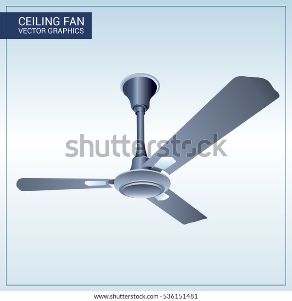 Be Cool Ceiling Fan Romantic Color Stock Vector Royalty Free