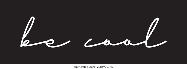 be cool text on black background.