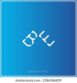 BE Creative Premium Vector latter logo design. Creative Logo. Elegant leaves.  modern design. Vector Illustration logo. Creative Minimal feminine monogram and logo.