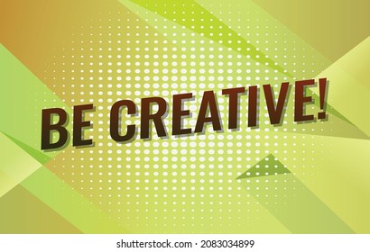 be creative word concept vector illustration with yellow lines and 3d style, landing page, template, ui, web, mobile app, poster, banner, flyer, background, gift card, coupon, label, wallpaper