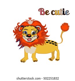 bE CUTIE lion FOR PRINT, kid s book
