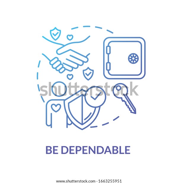 be dependable concept icon friendship relationships stock vector royalty free 1663255951 shutterstock