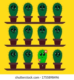 TO BE DIFFERENT The image can be used in the manufacture of packaging, textile industry, on the covers of notebooks, books, decor elements