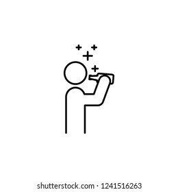 to be drunk icon. Element of new year oarty outline icon. Thin line icon for website design and development, app development. Premium icon