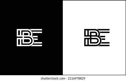 BE, EB Abstract Letters Logo Monogram