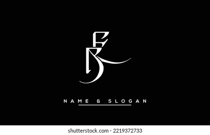 Monograma del logotipo de las letras abstractas BE, EB