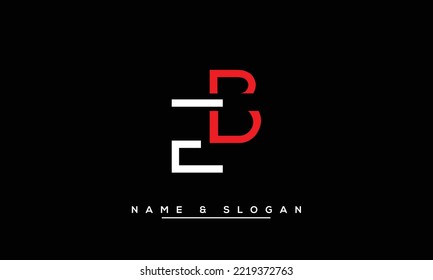 BE,  EB  Abstract  Letters  Logo  Monogram