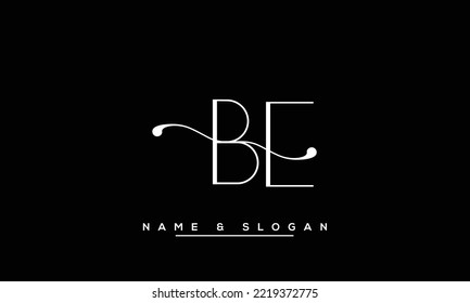 BE,  EB  Abstract  Letters  Logo  Monogram