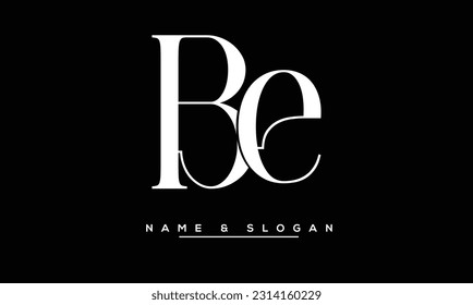 BE,  EB  Abstract  Letters  Logo  Monogram