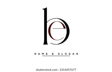 BE,  EB  Abstract  Letters  Logo  Monogram
