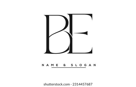 BE,  EB  Abstract  Letters  Logo  Monogram