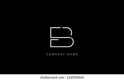 BE, EB alphabet letters logo monogram
