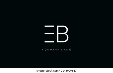 BE, EB alphabet letters logo monogram