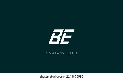 BE, EB alphabet letters logo monogram