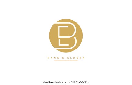 BE ,EB ,B ,E Abstract Letters Logo Monogram