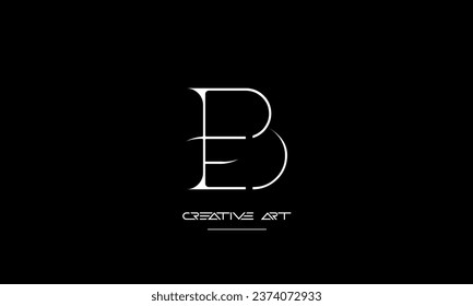 BE, EB, B, E abstract letters logo monogram
