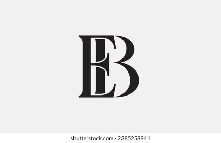 BE ,EB ,B ,E Abstract Letters Logo Monogram