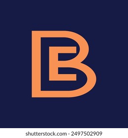 BE ,EB ,B ,E Abstract Letters Logo Monogram