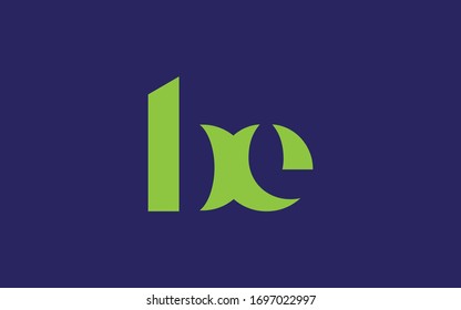 diseño inicial del logotipo, plantilla de vectores, be, eb y b o e Letter 