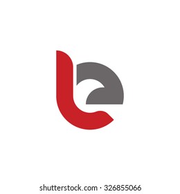 be, eb initial overlapping rounded letter logo