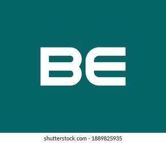 BE EB LETTER LOGO DESIGN VECTOR TEMPLATE