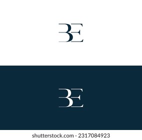 BE, elementos de plantilla de diseño de logotipo de letras EB. Logo de la letra digital abstracta moderna. Ilustración vectorial. Nuevo logo moderno.
