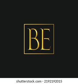 BE OR EB LETTER LOGO ICON