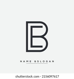 BE, EB Letters Logo Initial Monogram Symbol.