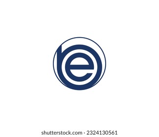 BE EB logo design vector template