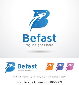 Be Fast Letter B Logo Template Design Vector