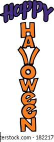 Be festive with this happy halloween cut file. This clip art piece features happy halloween in a stylized format. 
