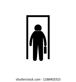 to be fired job icon. Element of poor man illustration. Premium quality graphic design icon. Signs and symbols collection icon for websites, web design, mobile app