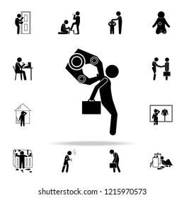 to be fired robotic icon. Poor peaple icons universal set for web and mobile